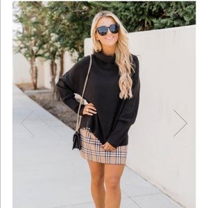 Pink Lily Plaid Skirt